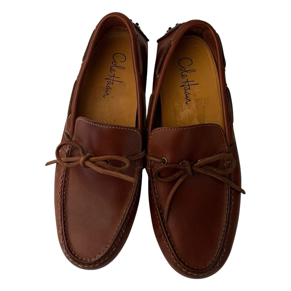 Cole Haan Gunnison 2 Drivers Loafers Mens 8.5D Leather Brown Shoes NWOB